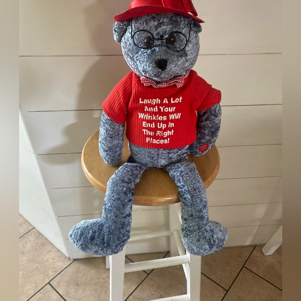 PBC International Animated Singing Grandpa Bear Senior Citizen 64 Years Old Song